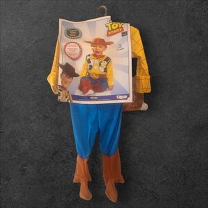 Disney Toy Story Woody Cowboy Western Costume Dress Up 12-18,mth New